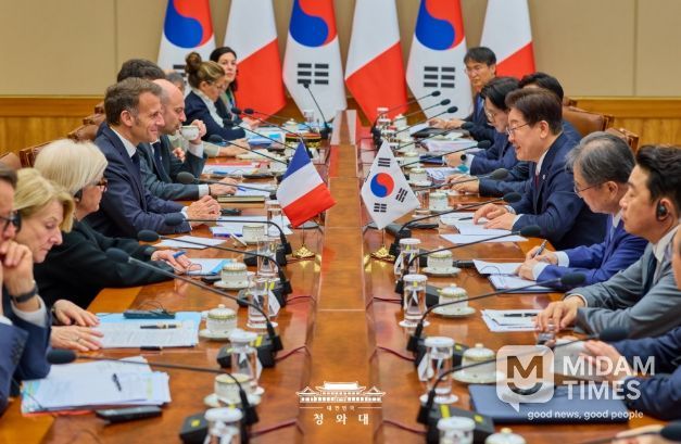 한·프랑스 정상회담 확대회담(청와대)