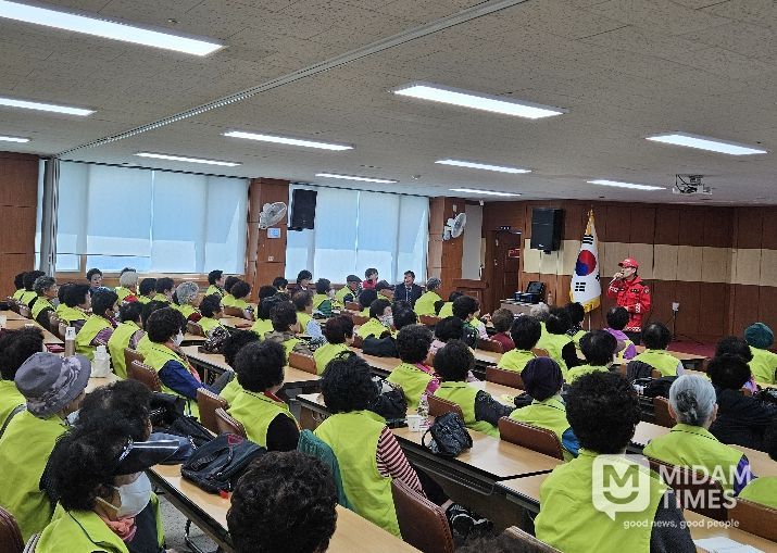 김천시 노인대학원생 대상 산불 예방 교육 실시