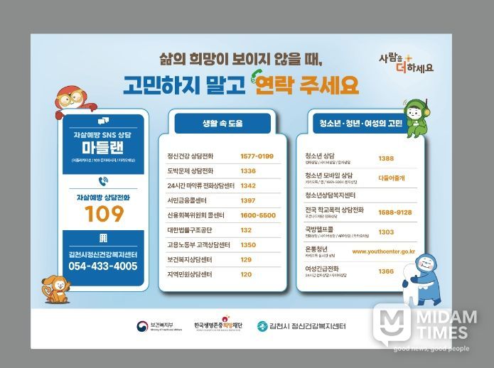 김천시, 봄철 자살 고위험시기 관리 강화 총력 대응