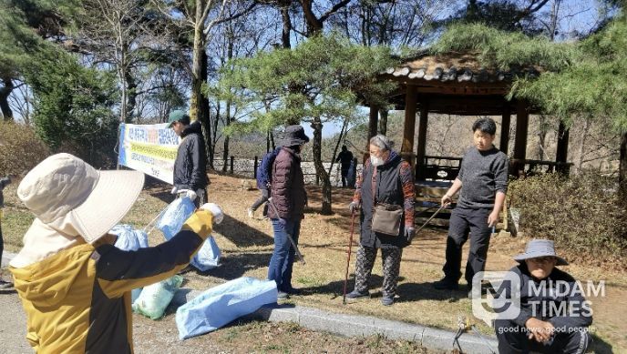 봉화군 물야면 오전2리 마을회, 벚꽃 관광객 맞이 마을 단장