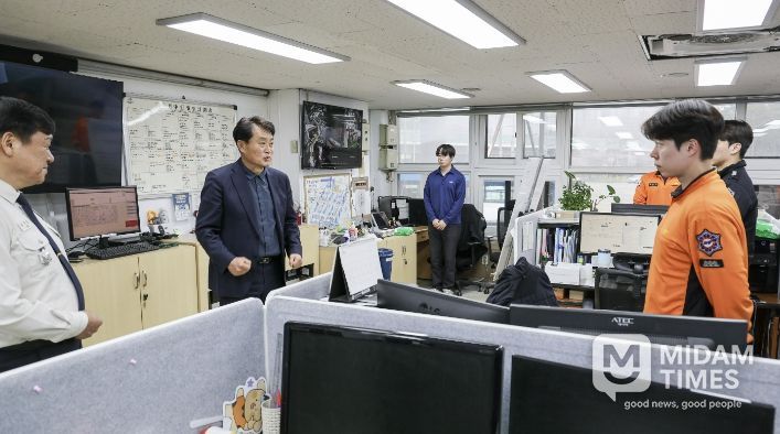 소방서 격려 사진