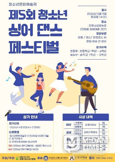 김해시청소년수련관, 지역 청소년 문화·예술의 장 ‘제5회 싱어 댄스 페스티벌’ 개최