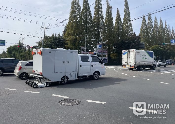 진주시, 첨단기술 접목 ‘스마트 하수도 관리시대’ 연다- GPR사진